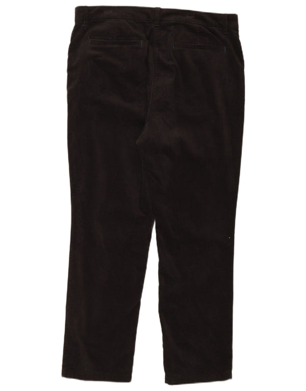 Pantalon décontracté en velours fuselé White Stuff pour femme UK 16 Large W36 L27 Noir