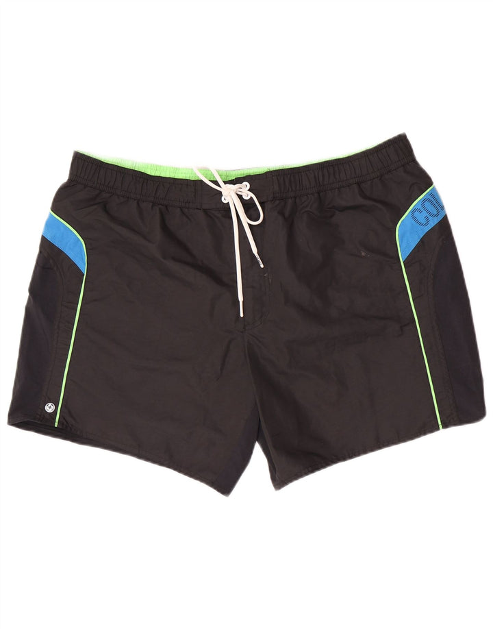 Colmar Short de Bain Graphique Homme IT 60 2XL Noir Colorblock Polyester