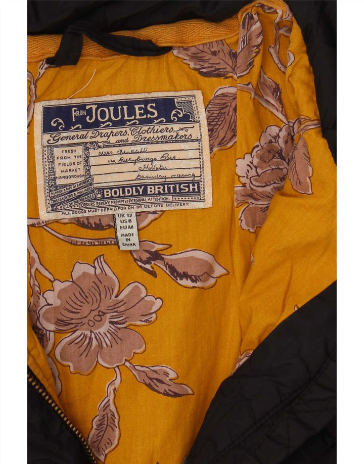 Joules Veste matelassée pour femme UK 12 Medium Black Polyamide