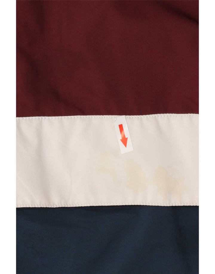 Vans Veste de pluie à capuche pour homme UK 38 Medium Bordeaux Colourblock