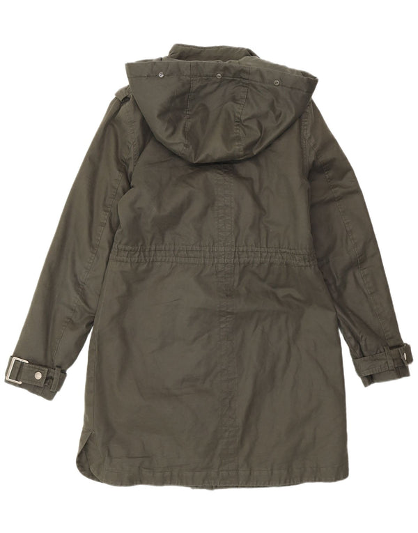 MINT VELVET Parka à capuche pour femme UK 10 Petit Kaki