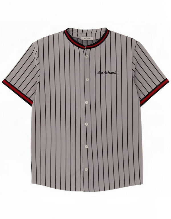 Jack & Jones Chemise à manches courtes pour homme Petit gris rayé Polyester