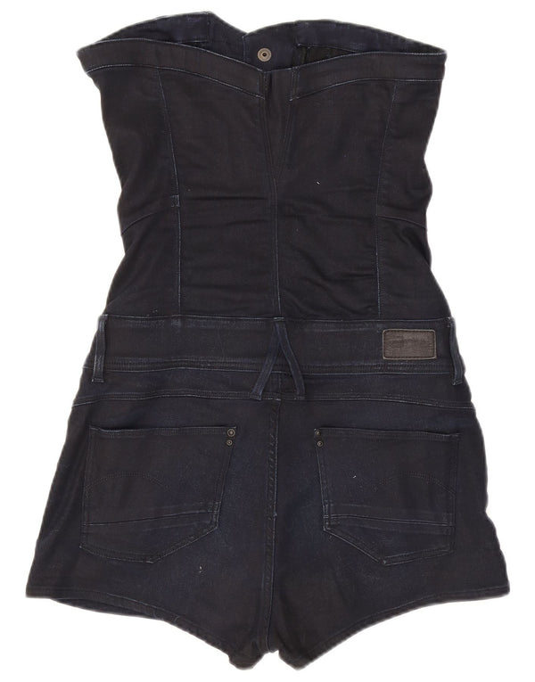 G-Star Combishort sans bretelles pour femme UK 12 Bleu marine moyen Lyocell