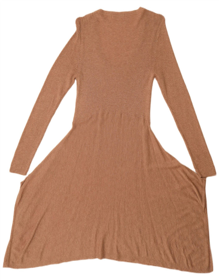 Marks & Spencer Robe pull pour femme UK 44 Viscose marron moyen