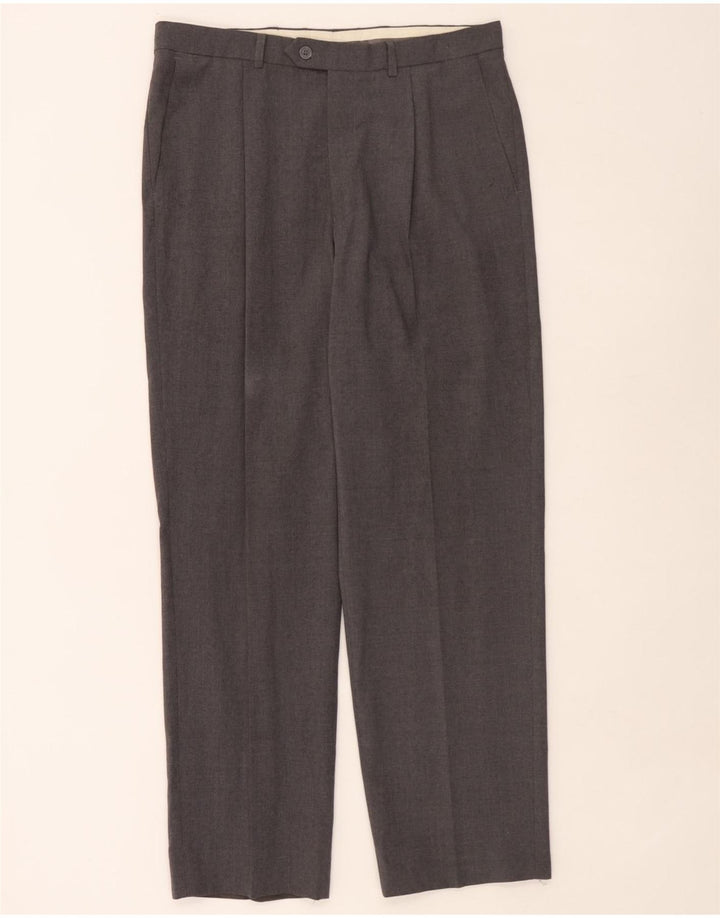 Marks & Spencer Pantalon de costume pour homme W34 L31 Gris Polyester