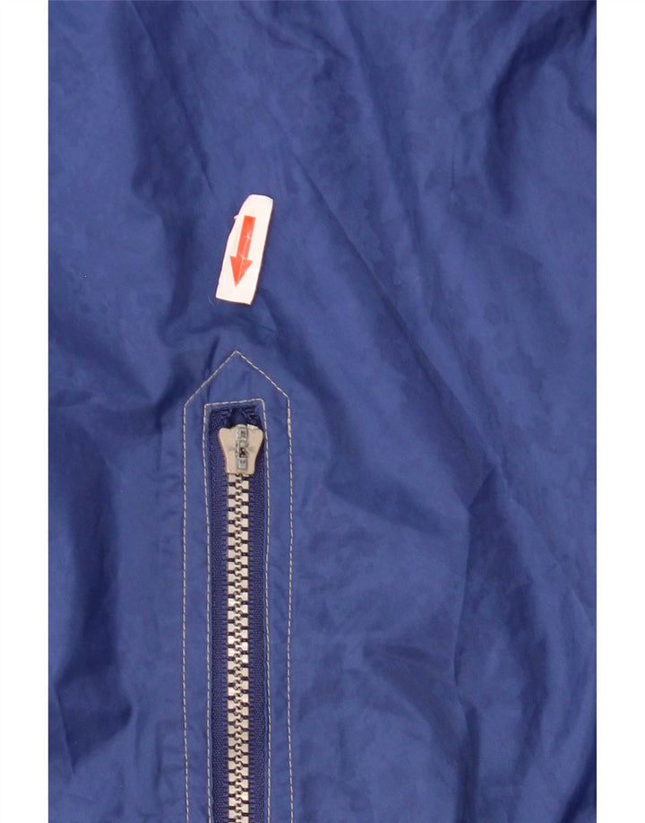 Essential Veste de pluie à capuche graphique pour homme UK 40 Large Bleu Polyamide