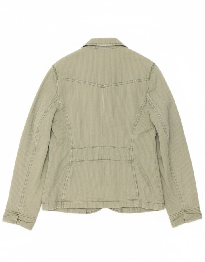 TIMBERLAND Womens 2 Button Blazer Jacket UK 16 Large Green Herringbone Vintage Timberland and Second-Hand Timberland from Messina Hembry 
