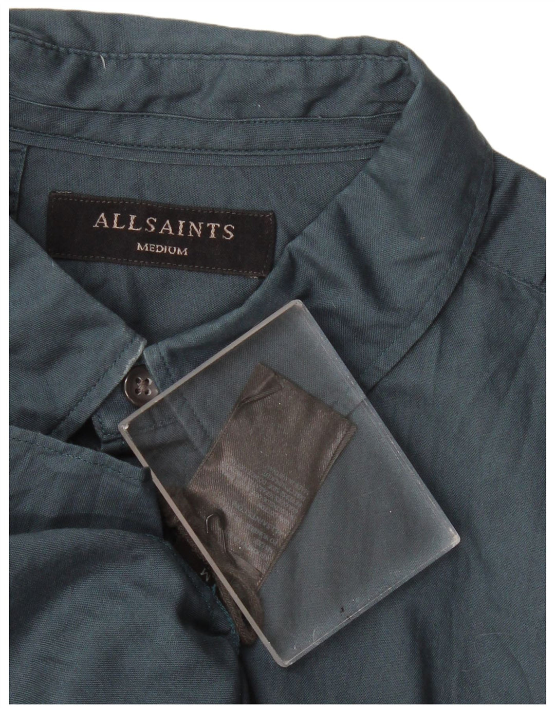 All Saints Chemise Homme Bleu Marine Moyen Coton