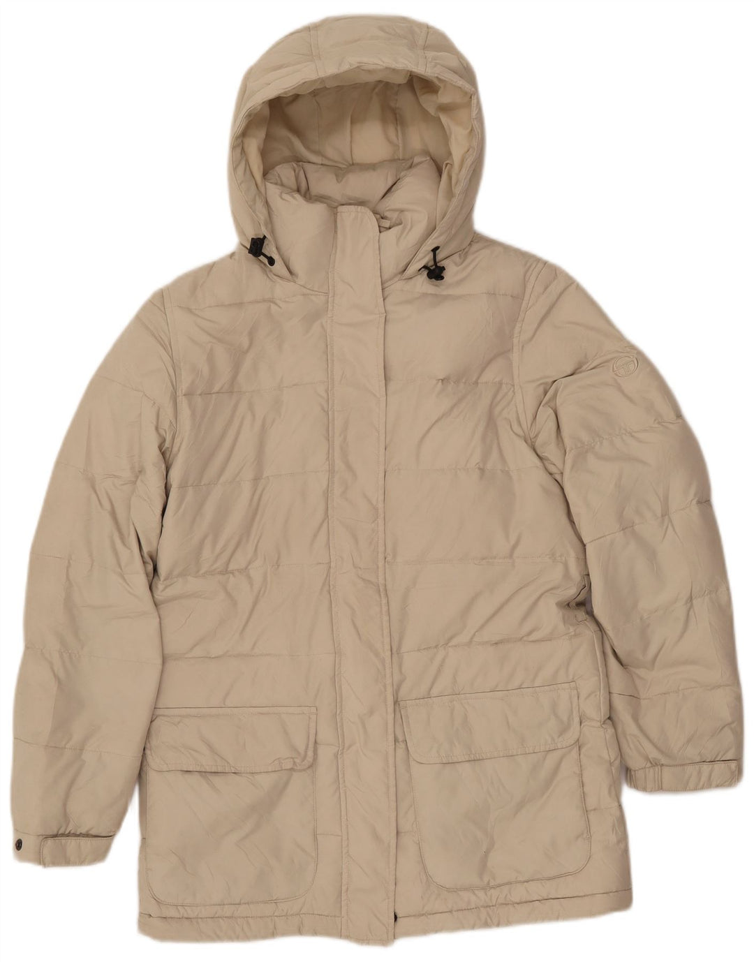 SERGIO TACCHINI Veste matelassée à capuche pour femme IT 42 Beige moyen Polyester