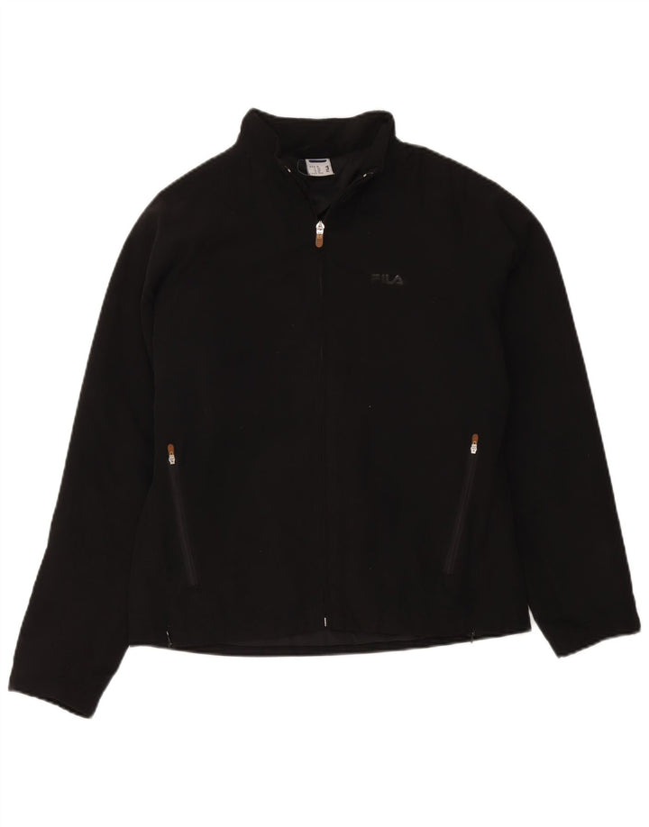 Fila Veste coupe-vent pour femme UK 14 Medium Noir Polyester