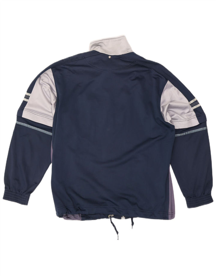 Lotto Veste de survêtement de course pour homme XL Bleu marine Colourblock