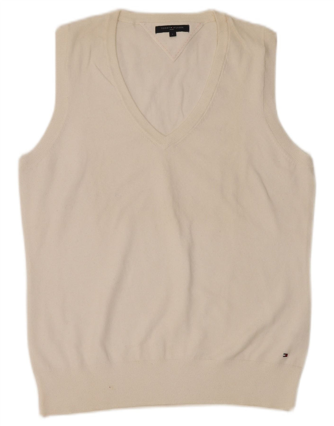 Tommy Hilfiger Débardeur pour femme UK 14 Large Blanc