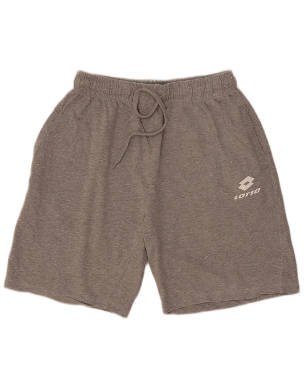 Lotto Short de Sport Homme XL Gris Coton