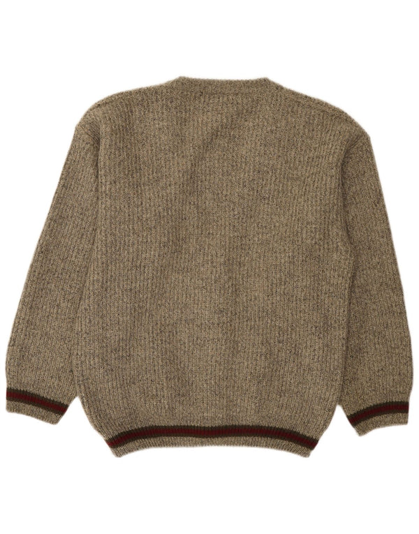 Rifle Cardigan Homme Pull Marron Moyen Colourblock