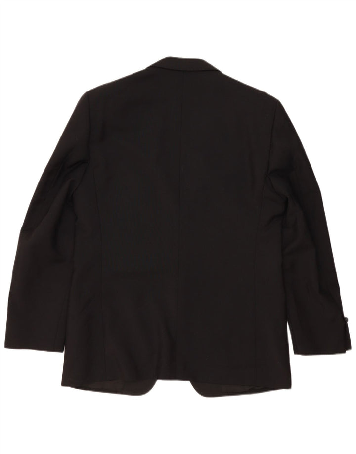 Gemelli Veste blazer à 1 bouton pour homme UK 42 XL Laine noire