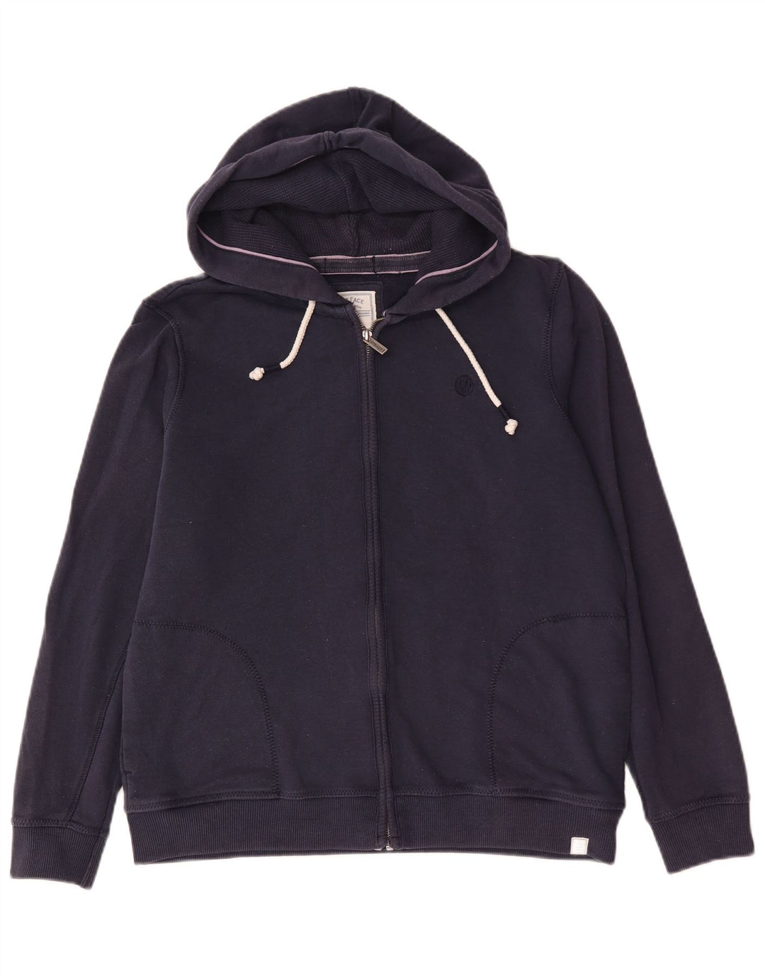 Fat Face Sweat à capuche zippé pour homme en coton bleu marine moyen