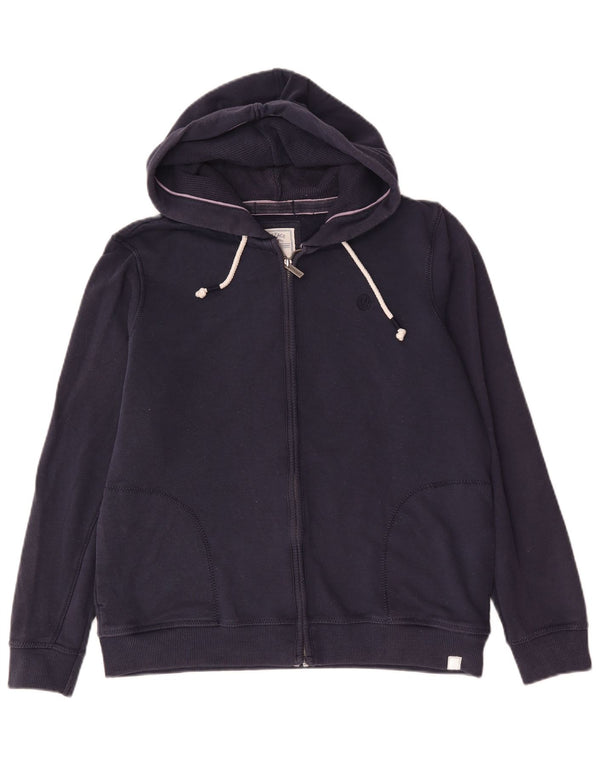 Fat Face Sweat à capuche zippé pour homme en coton bleu marine moyen
