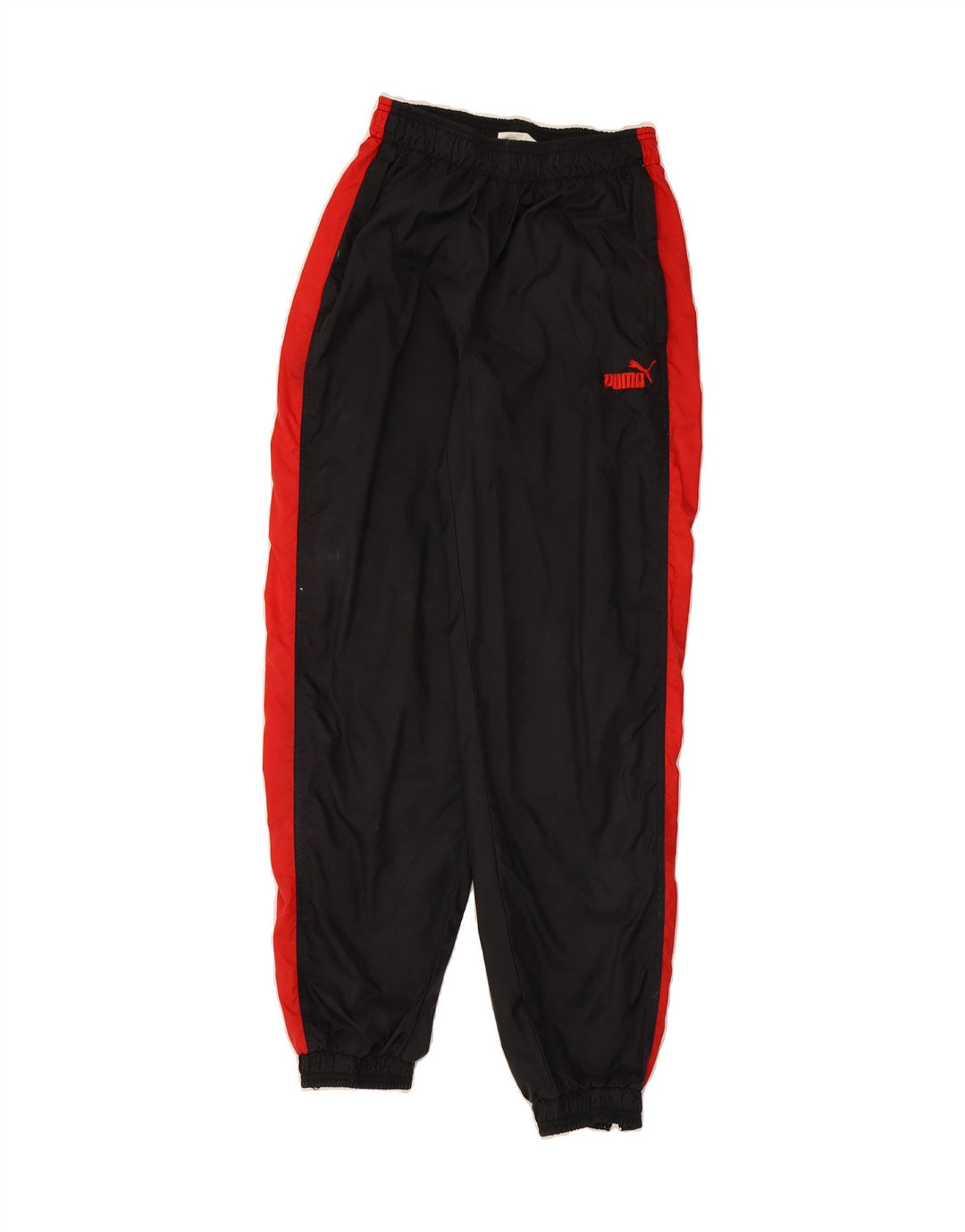 PUMA Mens Tracksuit Trousers Joggers Medium  Black Colourblock Nylon Vintage Puma and Second-Hand Puma from Messina Hembry 