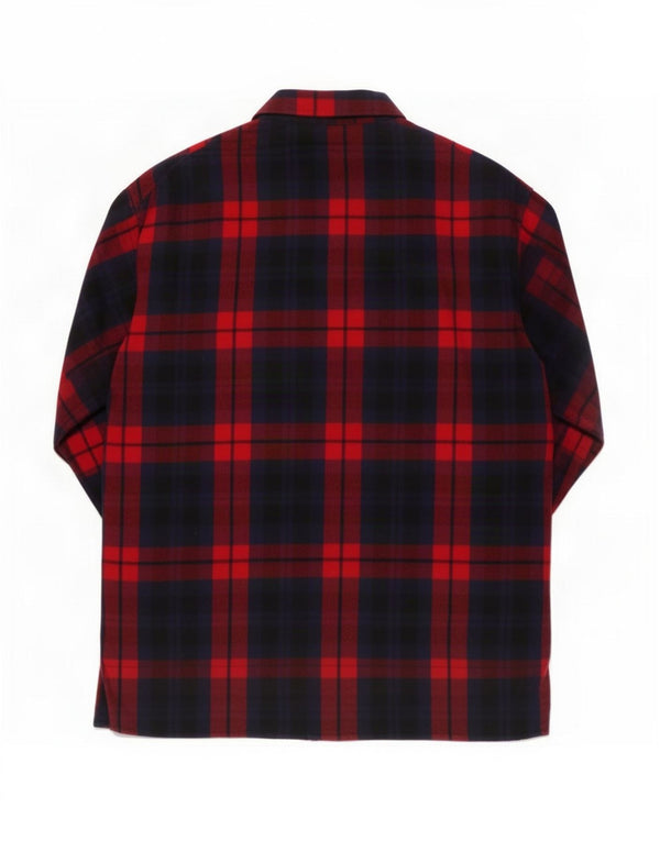 Zara Chemise en flanelle pour femme UK 14 à carreaux rouges moyens