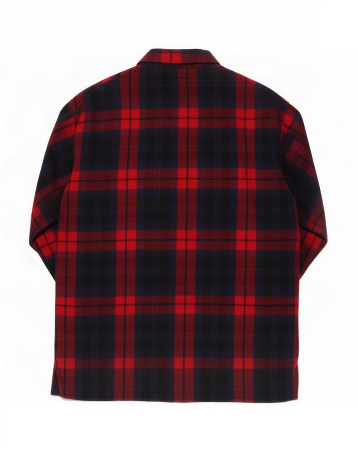 Zara Chemise en flanelle pour femme UK 14 à carreaux rouges moyens