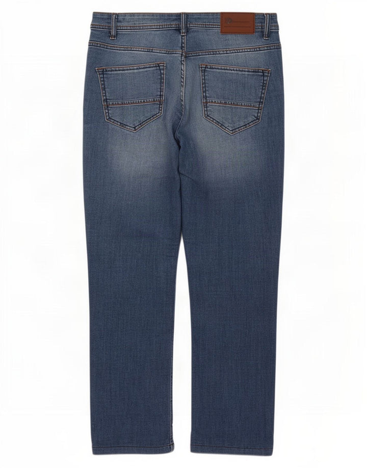 Dack's Jean droit homme IT 46 Small W30 L28 bleu coton