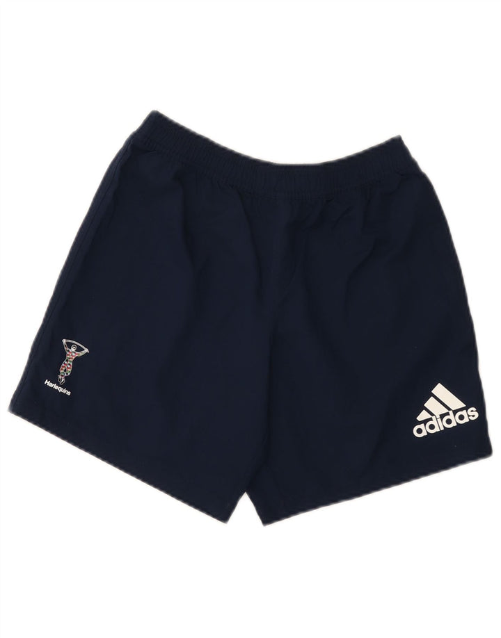 Adidas Short de sport graphique pour homme Petit bleu marine Polyester