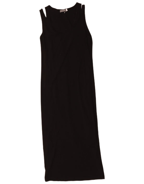 MINT VELVET Robe longue sans manches pour femme UK 12 Noir moyen