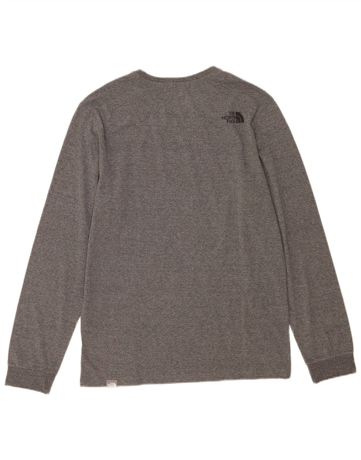 The North Face Haut à manches longues pour hommes en coton moucheté petit gris