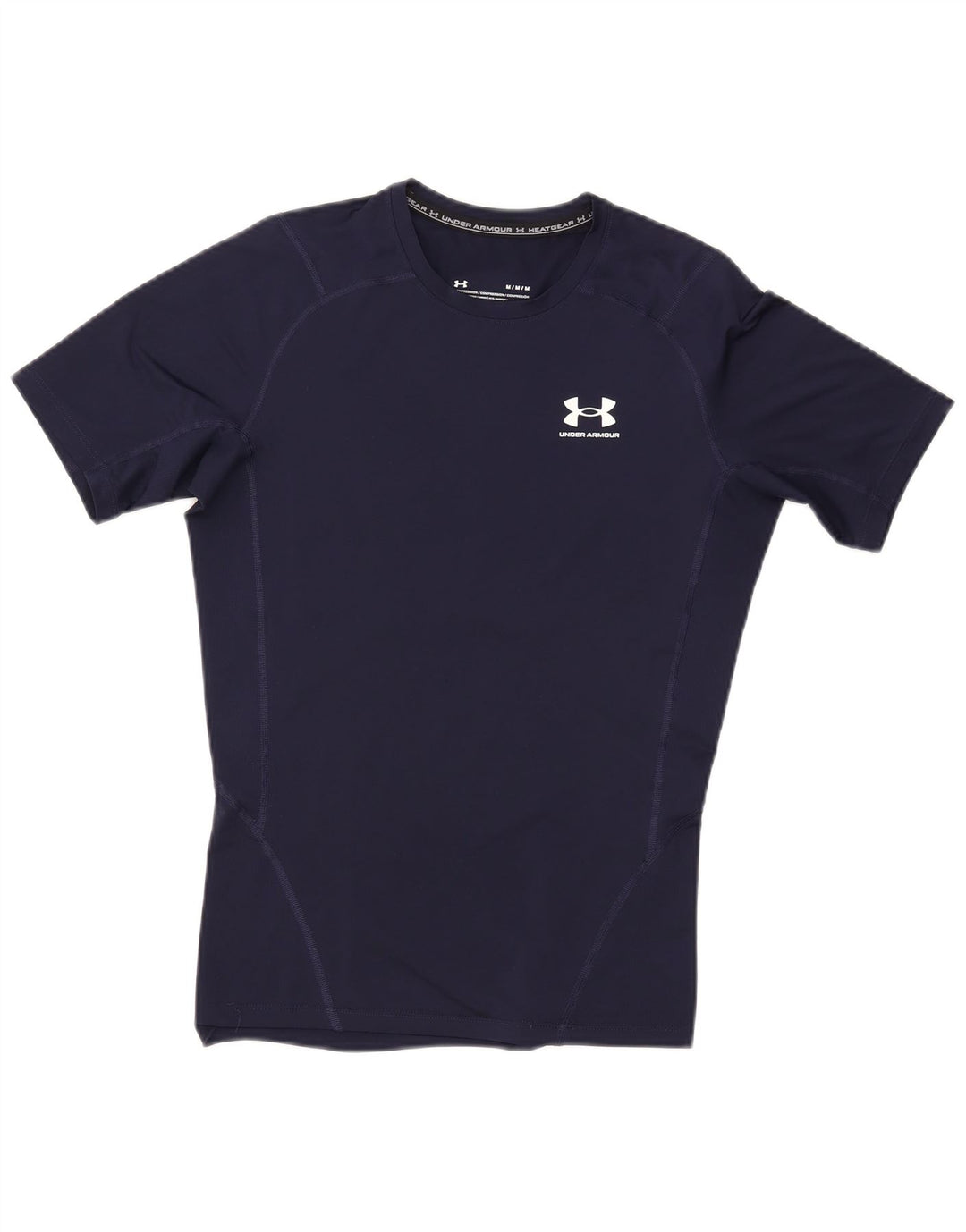 UNDER ARMOUR Tee-Shirt Heat Gear Homme Bleu Marine Moyen Synthétique