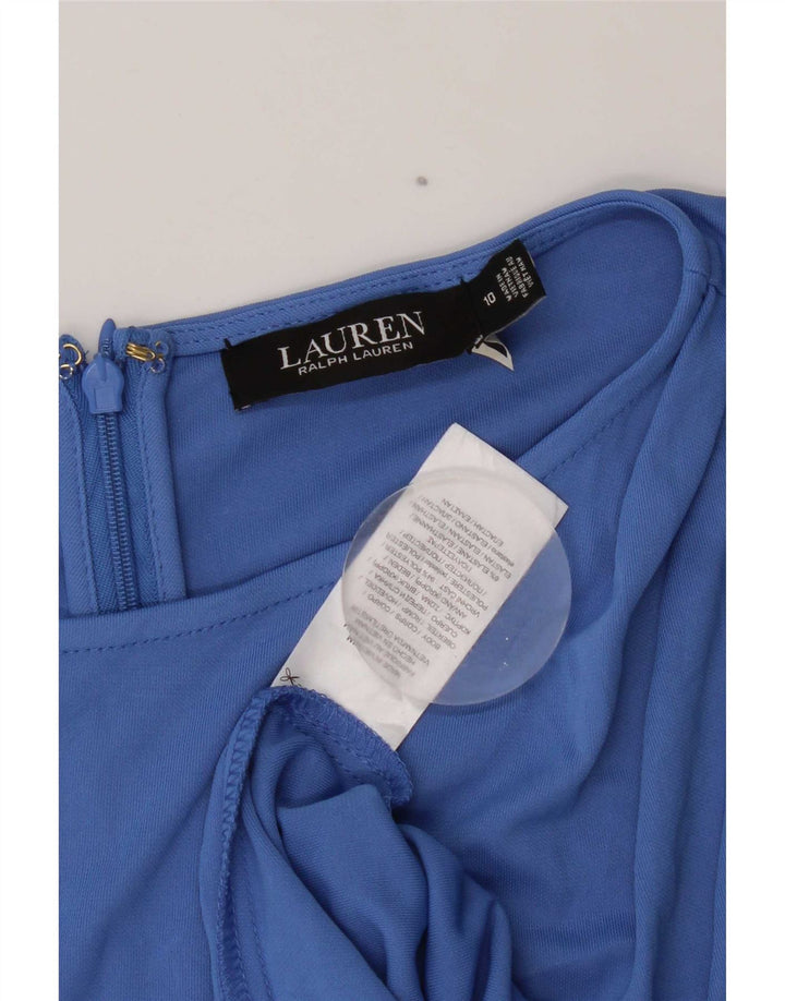 Ralph Lauren Robe fourreau pour femme US 10 Grand Bleu Polyester