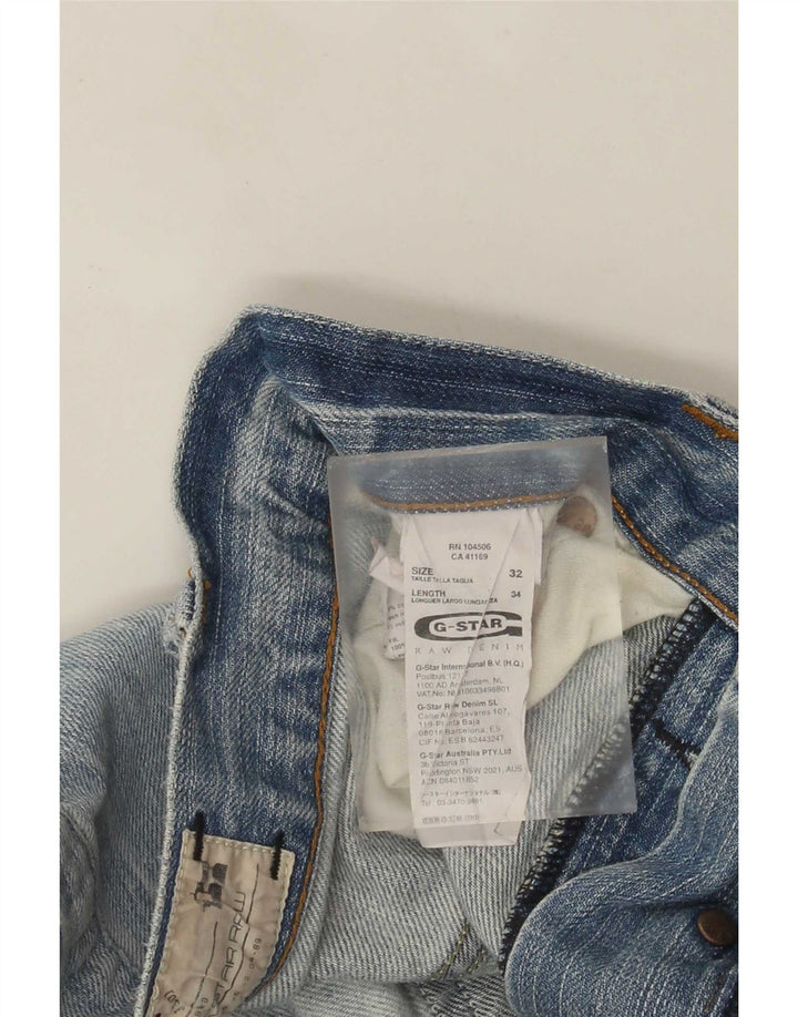 G-Star Jean droit vieilli W32 L34 en coton bleu pour homme