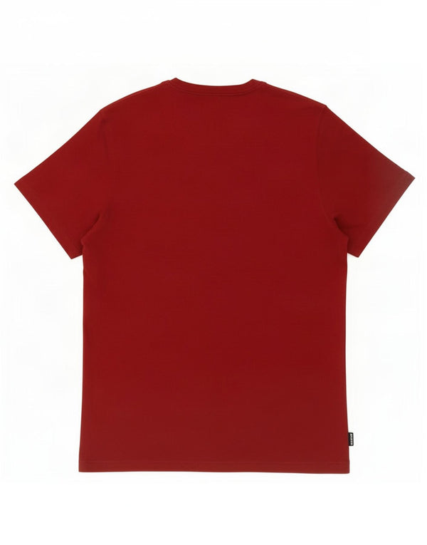Barbour Hommes Coupe Ajustée T-Shirt Top Coton Bordeaux Moyen