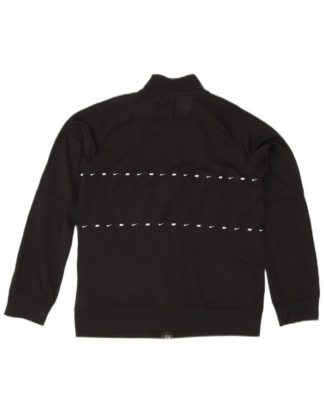 NIKE Boys Dri Fit Graphic Tracksuit Top Jacket 12-13 Years Large Black Vintage Nike and Second-Hand Nike from Messina Hembry 