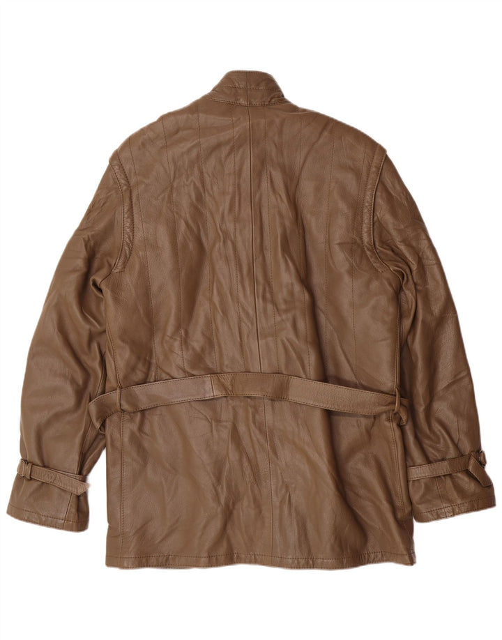 Pelle Moda Veste en cuir pour homme UK 36 Petit Marron