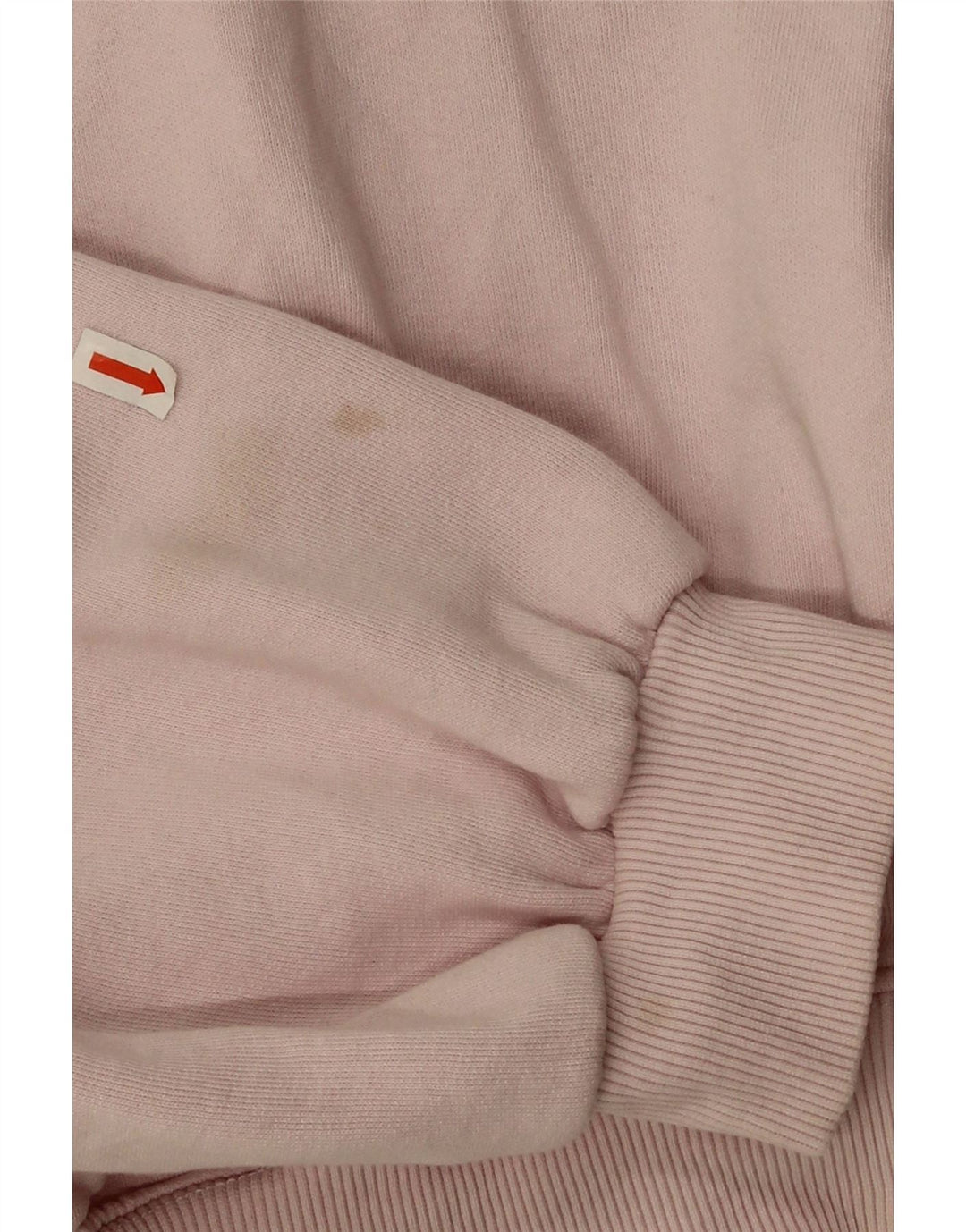 Zara Sweat-shirt court surdimensionné pour femme UK 14 en coton rose moyen