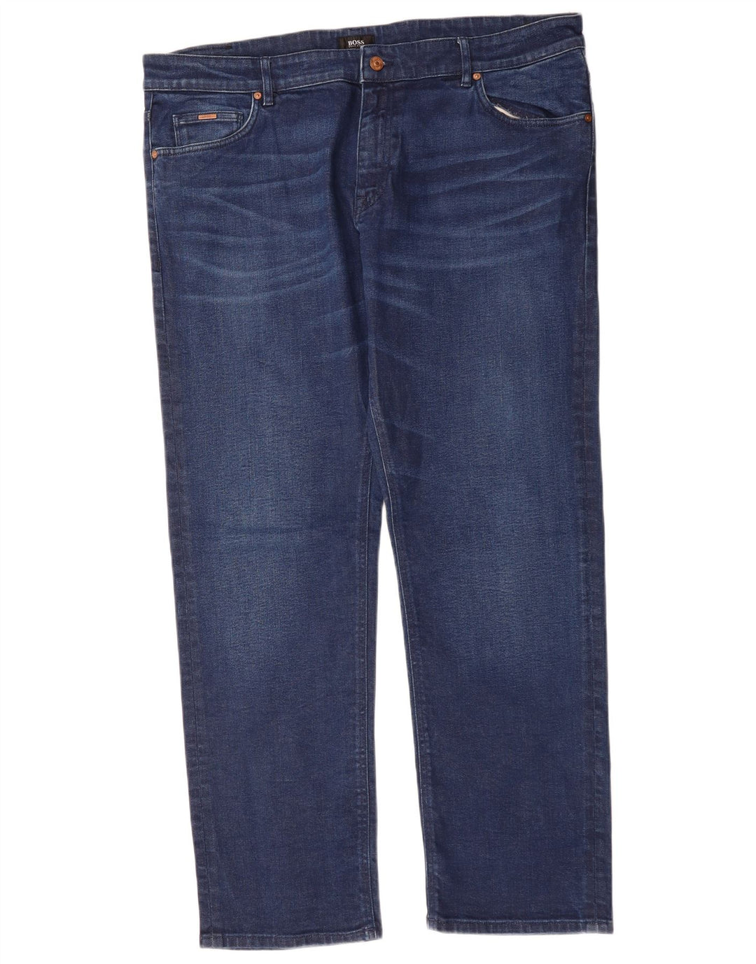 HUGO BOSS Jean droit W40 L32 Homme Bleu Coton