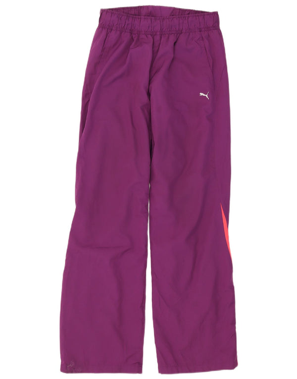 Puma Pantalon de survêtement pour femme UK 12 Violet moyen Polyester colour block
