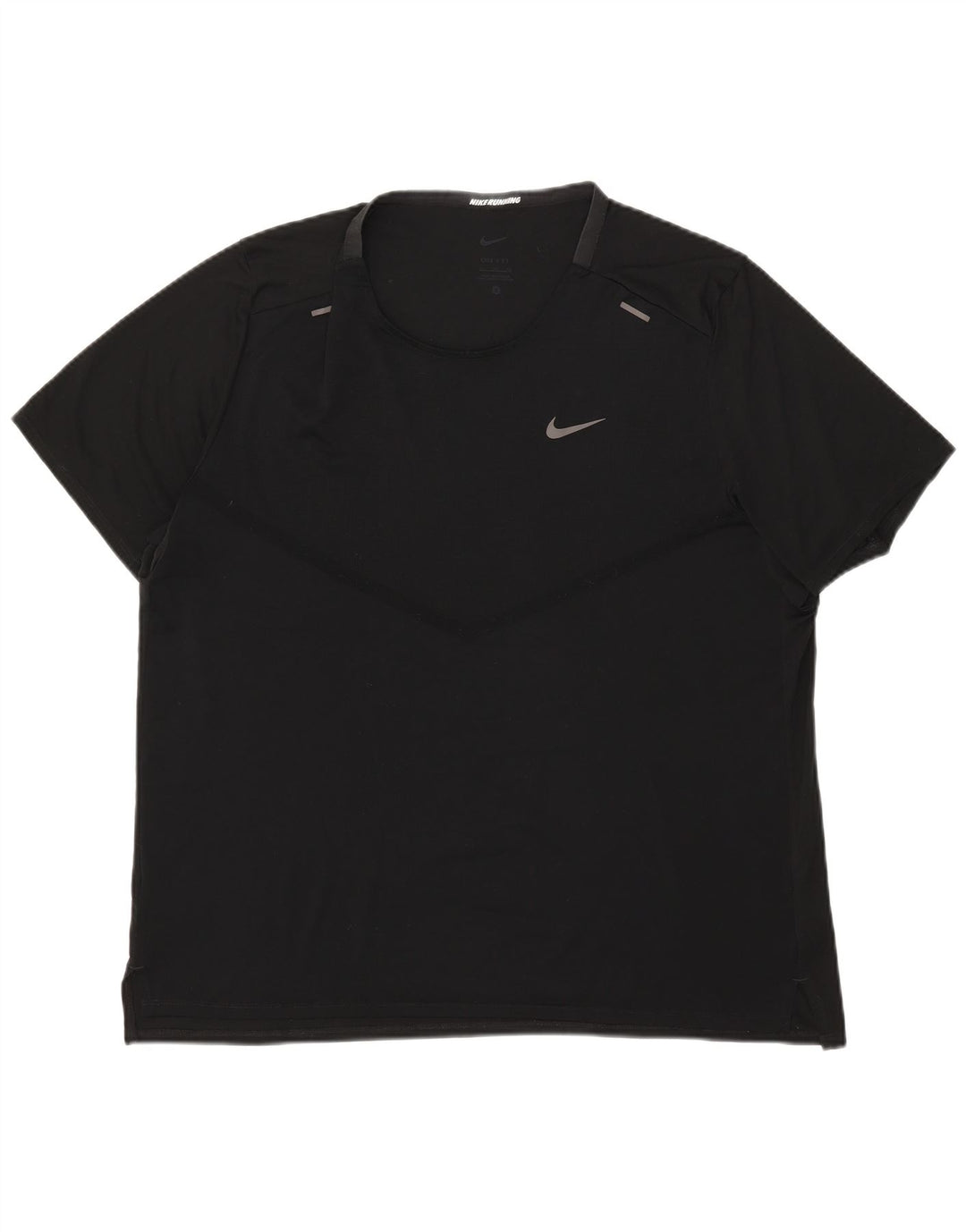 NIKE Hommes Dri Fit T-Shirt Haut XL Noir Polyester