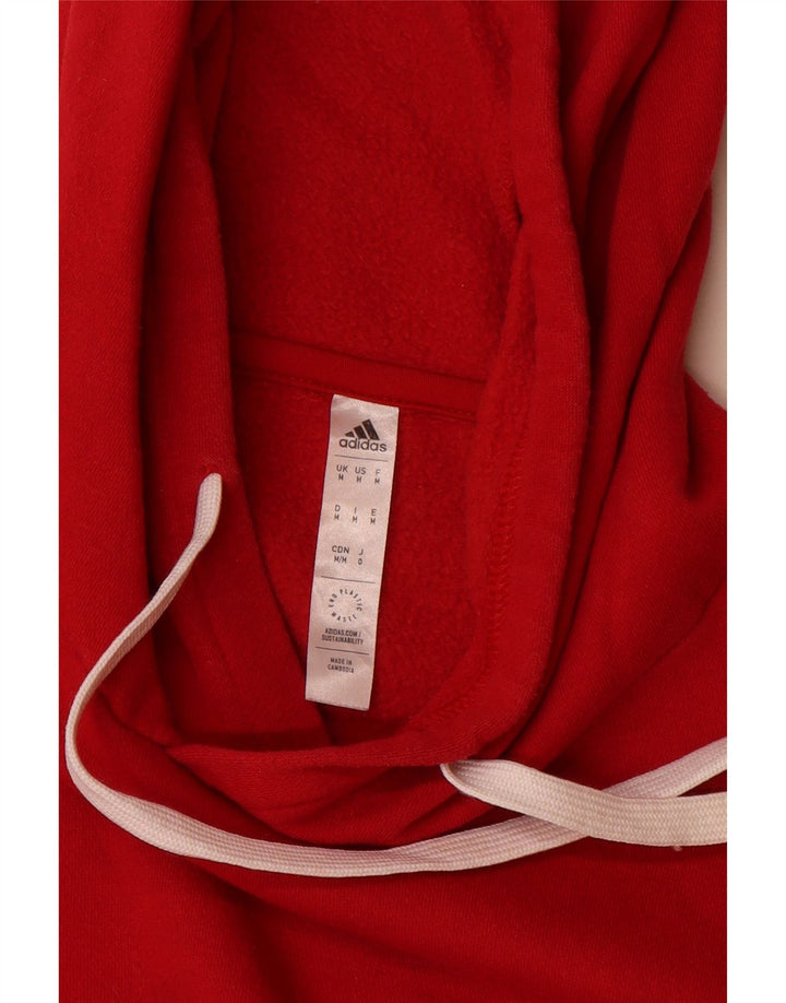 Adidas Pull à capuche pour homme en coton rouge moyen