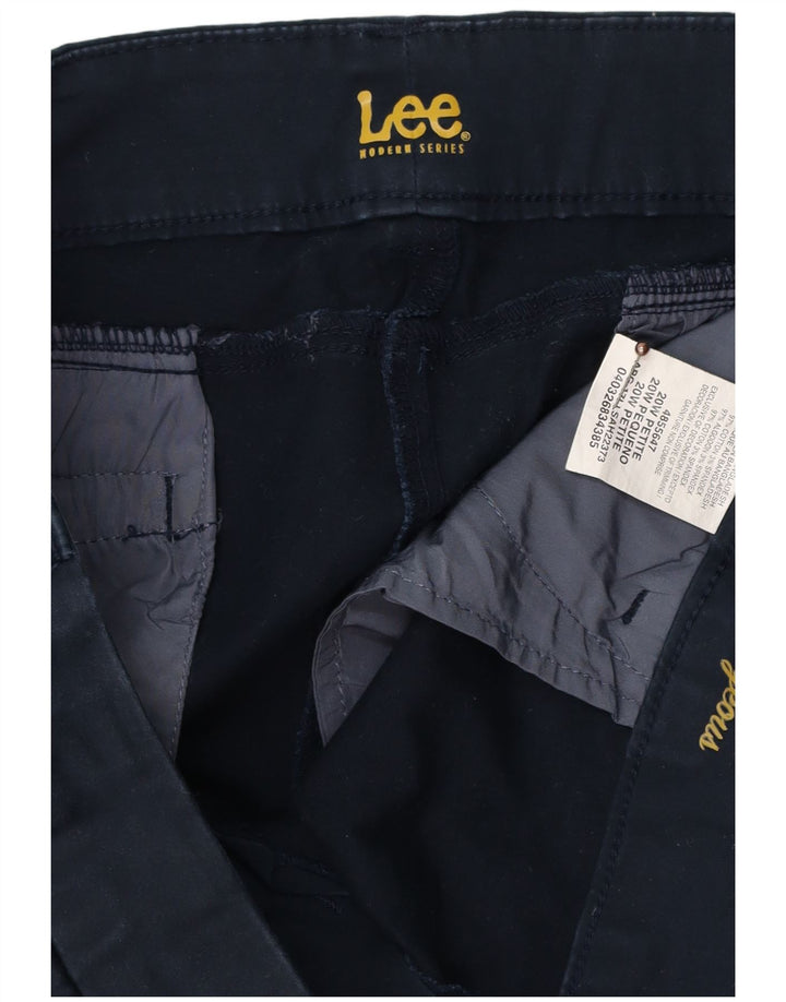 LEE Pantalon décontracté droit pour femme US 20 3XL W40 L27 Bleu marine