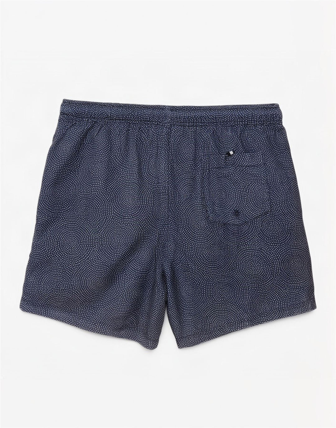 Marks & Spencer Short de bain homme petit polyester géométrique bleu marine