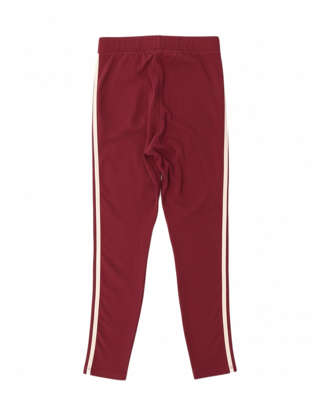 ADIDAS Womens Leggings UK 12 Medium  Maroon Cotton