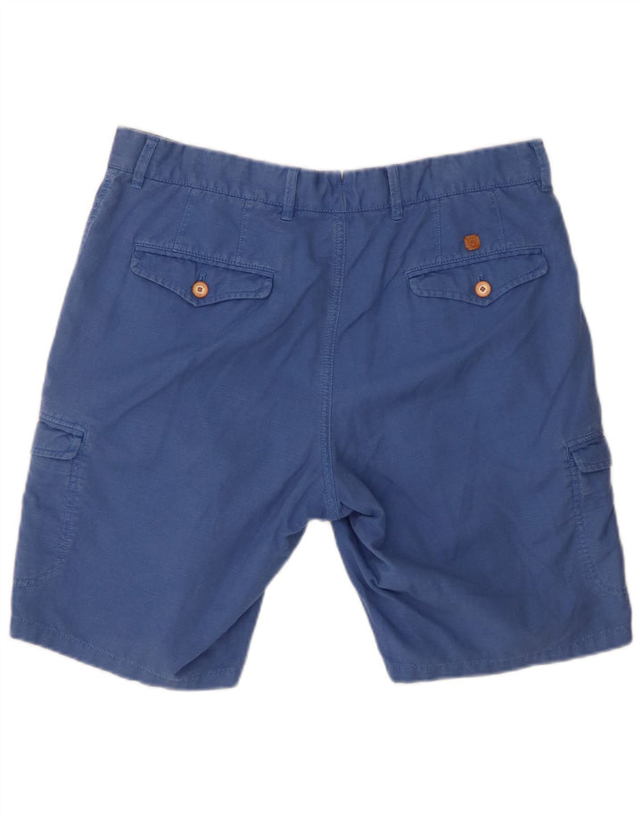 Massimo Dutti Short cargo pour homme EU 42 Large W32 Bleu