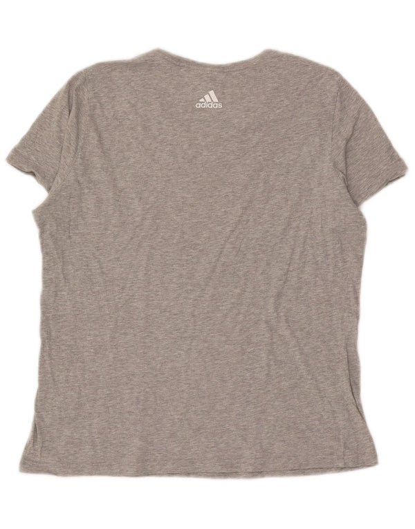 Adidas T-shirt graphique pour femme UK 18 XL Gris