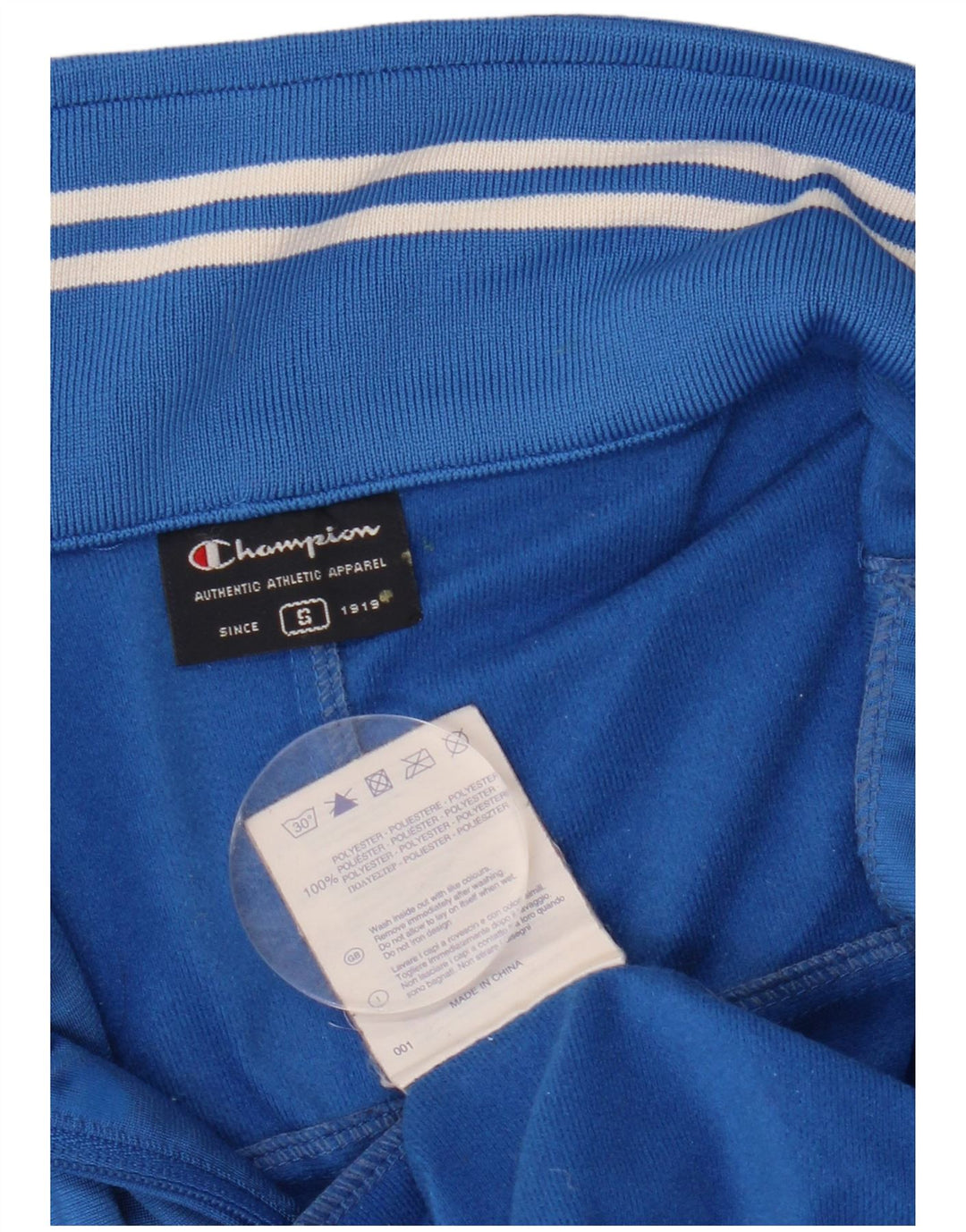 Champion Veste de Survêtement Graphique Homme Petit Bleu Polyester