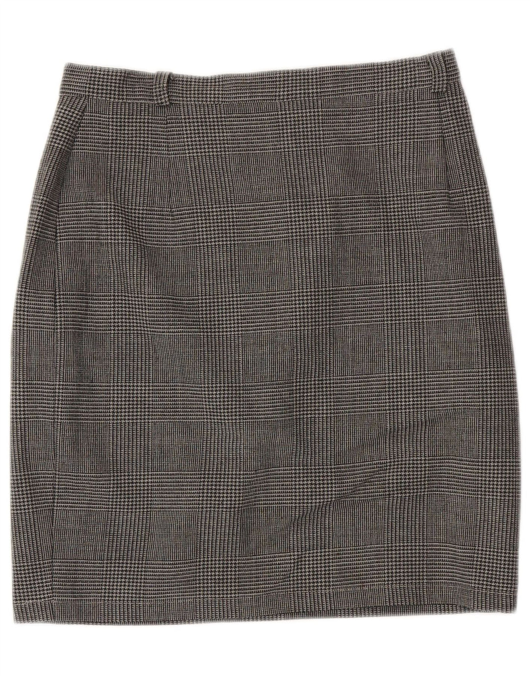 MAX MARA Jupe crayon week-end pour femme UK 14 Large W29 Gris à carreaux