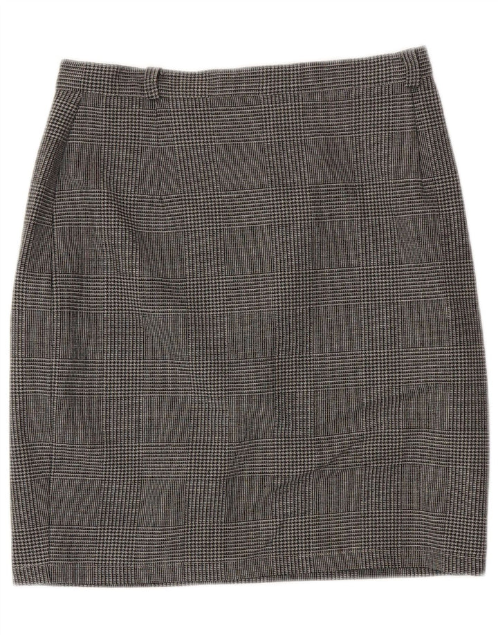 MAX MARA Jupe crayon week-end pour femme UK 14 Large W29 Gris à carreaux
