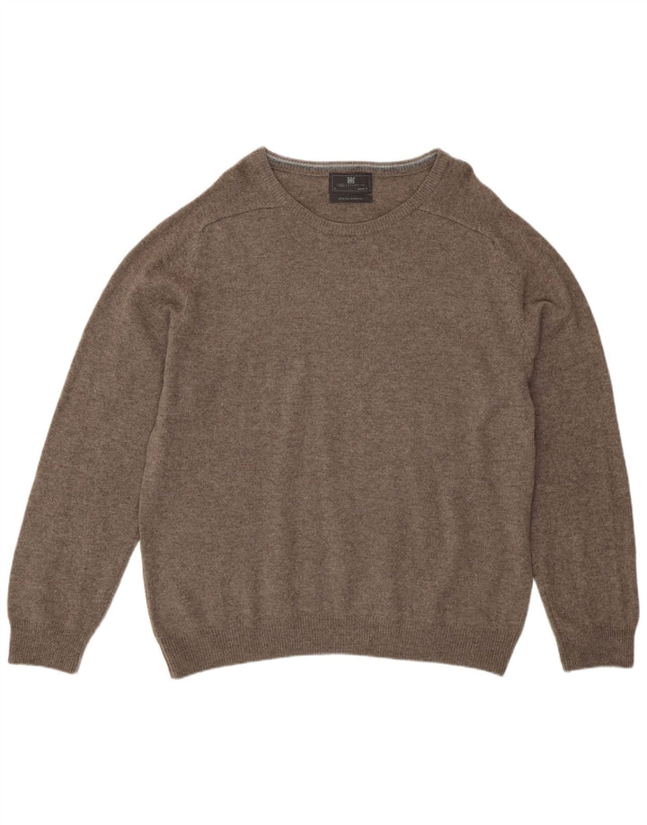 Marks & Spencer Pull à col rond pour homme XL Gris laine d'agneau
