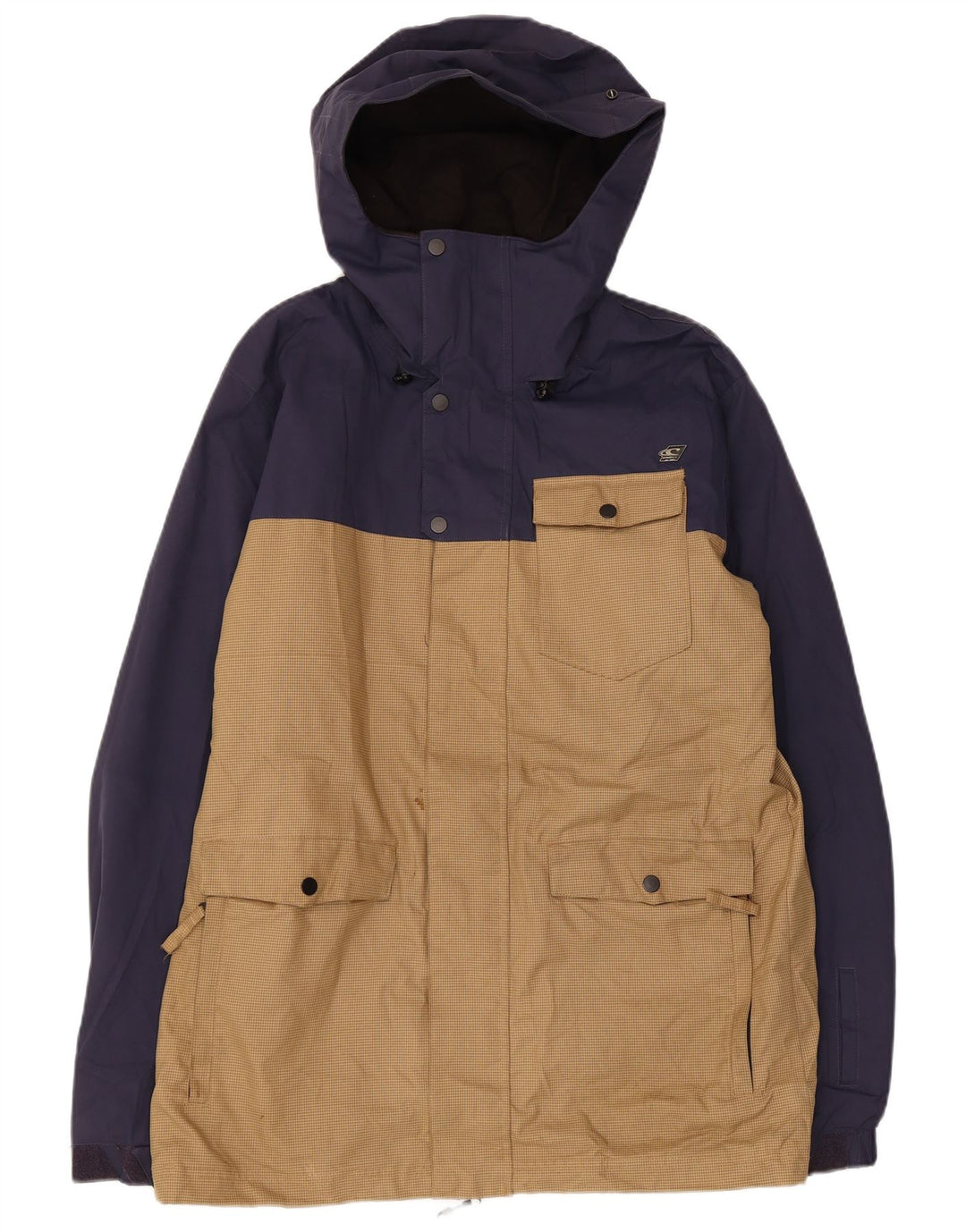 O'Neill Veste coupe-vent à capuche pour homme UK 38 Bleu marine moyen Colourblock