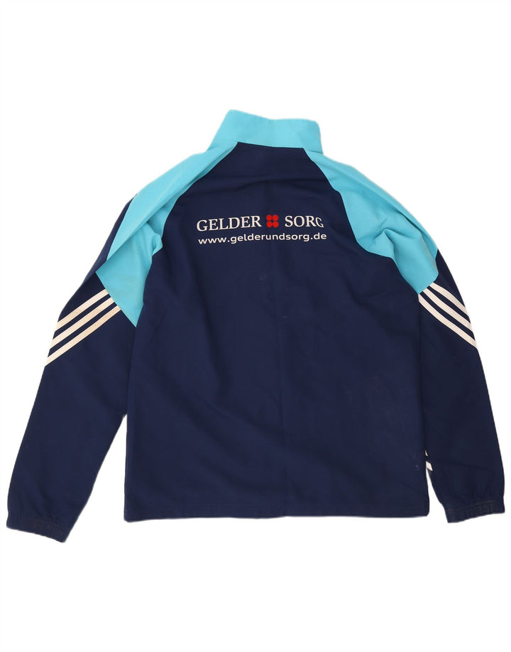 Adidas Veste de survêtement graphique pour homme Taille L Bleu marine Colorblock